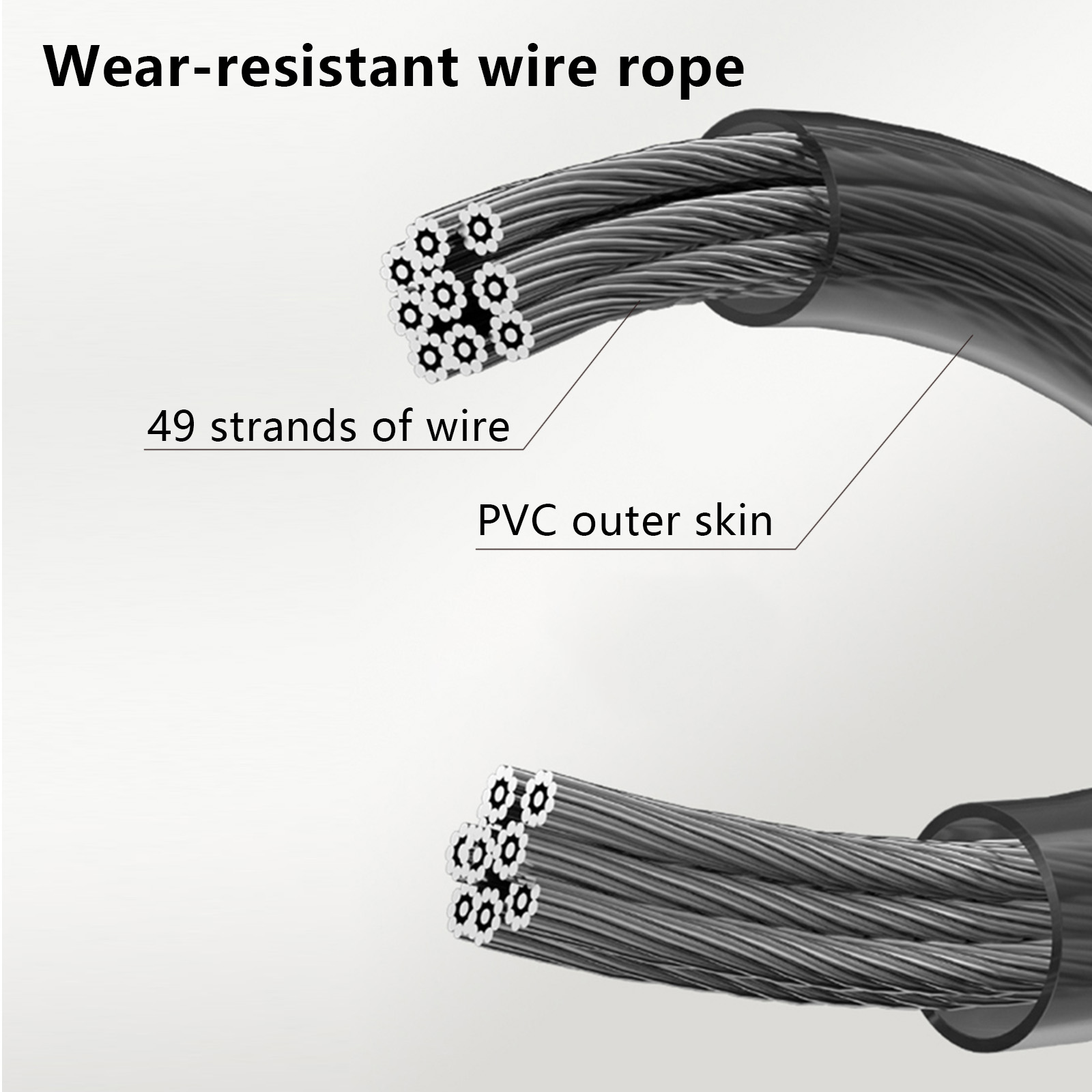 Yüksek mukavemetli siyah PVC k - Skipping Rope Pvc incelemesi ve fiyatı