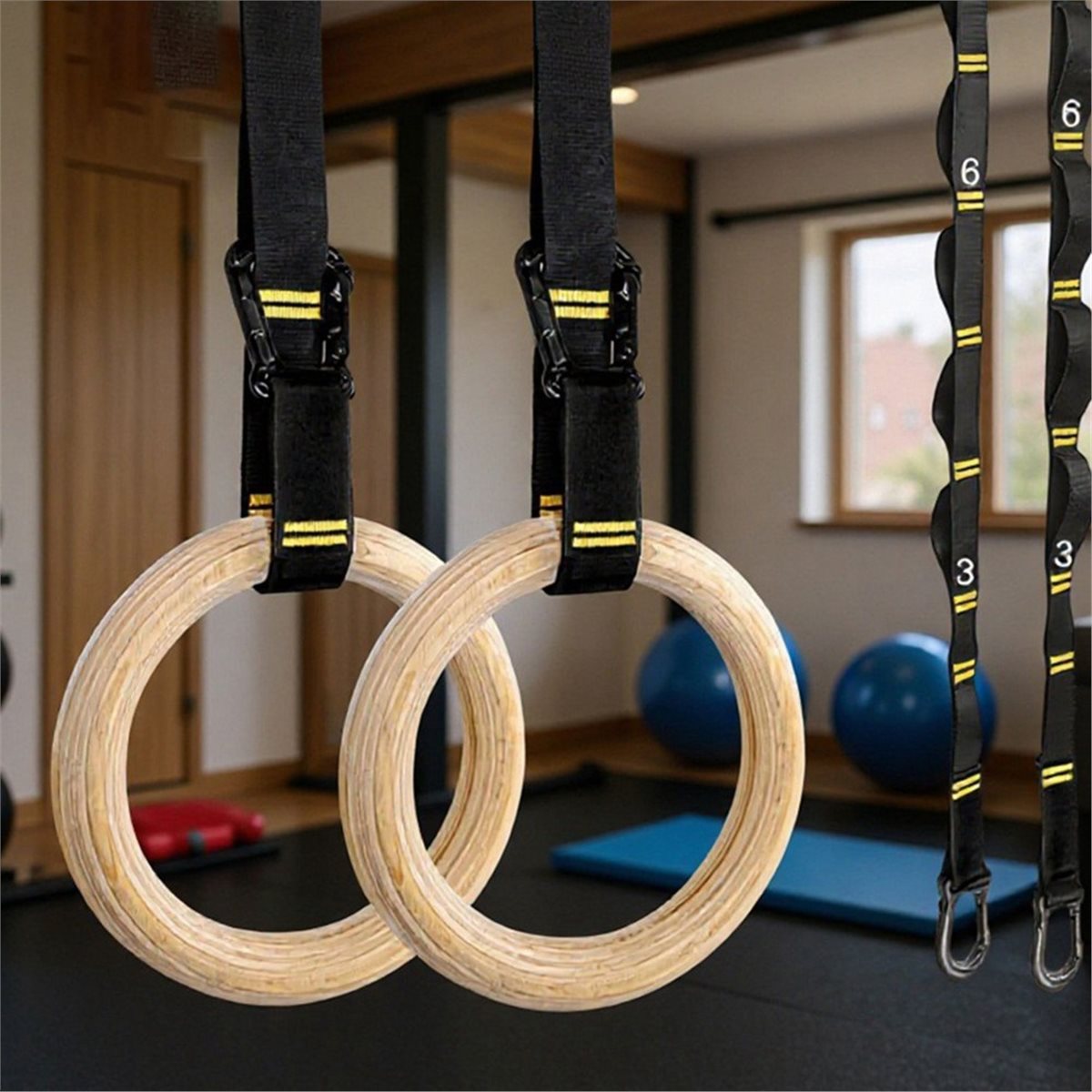 Yaz İndirimi 2 Adet Ahşap Taşı - Gymnastic Ring Wood incelemesi ve fiyatı